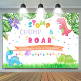 Stomp Chomp Roar permet de faire la fête comme une toile de fond de dinosaure